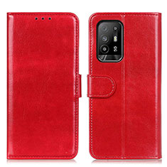 Coque Portefeuille Livre Cuir Etui Clapet M07L pour Oppo A94 5G Rouge