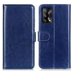 Coque Portefeuille Livre Cuir Etui Clapet M07L pour Oppo Reno6 Lite Bleu