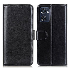 Coque Portefeuille Livre Cuir Etui Clapet M07L pour Oppo Reno7 SE 5G Noir