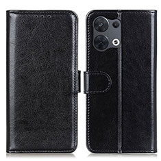 Coque Portefeuille Livre Cuir Etui Clapet M07L pour Oppo Reno8 5G Noir