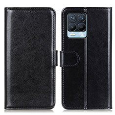 Coque Portefeuille Livre Cuir Etui Clapet M07L pour Realme 8 4G Noir