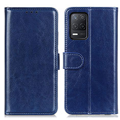 Coque Portefeuille Livre Cuir Etui Clapet M07L pour Realme 8 5G Bleu