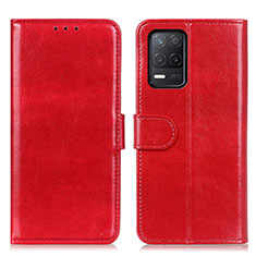 Coque Portefeuille Livre Cuir Etui Clapet M07L pour Realme 8 5G Rouge