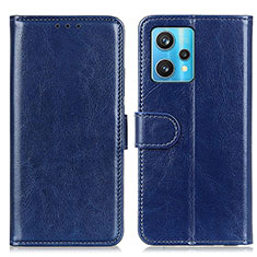 Coque Portefeuille Livre Cuir Etui Clapet M07L pour Realme 9 5G Bleu