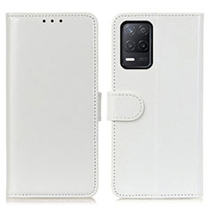 Coque Portefeuille Livre Cuir Etui Clapet M07L pour Realme 9 5G India Blanc