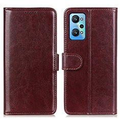 Coque Portefeuille Livre Cuir Etui Clapet M07L pour Realme GT Neo 3T 5G Marron