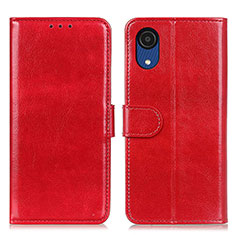 Coque Portefeuille Livre Cuir Etui Clapet M07L pour Samsung Galaxy A03 Core Rouge