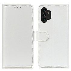 Coque Portefeuille Livre Cuir Etui Clapet M07L pour Samsung Galaxy A13 4G Blanc