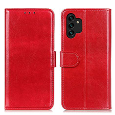 Coque Portefeuille Livre Cuir Etui Clapet M07L pour Samsung Galaxy A13 4G Rouge