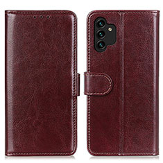 Coque Portefeuille Livre Cuir Etui Clapet M07L pour Samsung Galaxy A13 5G Marron