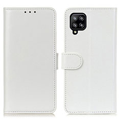 Coque Portefeuille Livre Cuir Etui Clapet M07L pour Samsung Galaxy A22 4G Blanc