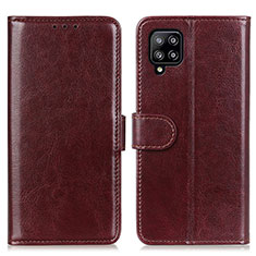 Coque Portefeuille Livre Cuir Etui Clapet M07L pour Samsung Galaxy A22 4G Marron