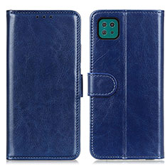 Coque Portefeuille Livre Cuir Etui Clapet M07L pour Samsung Galaxy A22s 5G Bleu