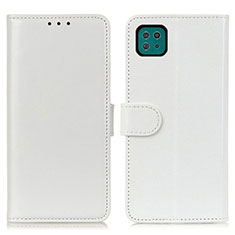 Coque Portefeuille Livre Cuir Etui Clapet M07L pour Samsung Galaxy F42 5G Blanc