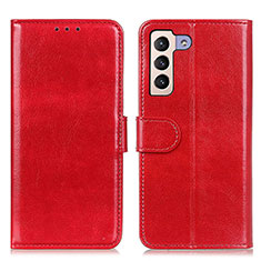 Coque Portefeuille Livre Cuir Etui Clapet M07L pour Samsung Galaxy S21 FE 5G Rouge