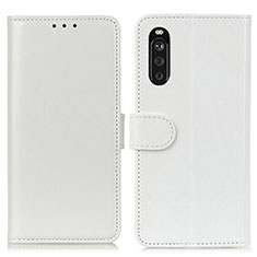 Coque Portefeuille Livre Cuir Etui Clapet M07L pour Sony Xperia 10 III SOG04 Blanc