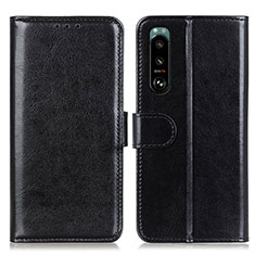 Coque Portefeuille Livre Cuir Etui Clapet M07L pour Sony Xperia 5 III SO-53B Noir