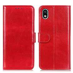 Coque Portefeuille Livre Cuir Etui Clapet M07L pour Sony Xperia Ace III SOG08 Rouge