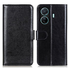 Coque Portefeuille Livre Cuir Etui Clapet M07L pour Vivo iQOO Z6 Pro 5G Noir