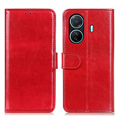 Coque Portefeuille Livre Cuir Etui Clapet M07L pour Vivo iQOO Z6 Pro 5G Rouge