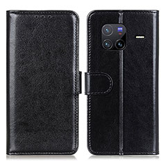 Coque Portefeuille Livre Cuir Etui Clapet M07L pour Vivo X80 5G Noir