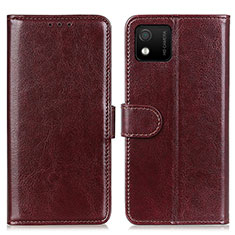 Coque Portefeuille Livre Cuir Etui Clapet M07L pour Wiko Y52 Marron