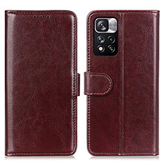 Coque Portefeuille Livre Cuir Etui Clapet M07L pour Xiaomi Mi 11i 5G (2022) Marron