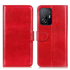 Coque Portefeuille Livre Cuir Etui Clapet M07L pour Xiaomi Mi 11T Pro 5G Rouge