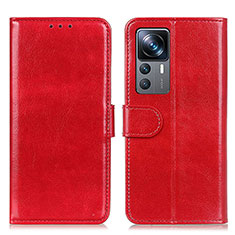 Coque Portefeuille Livre Cuir Etui Clapet M07L pour Xiaomi Mi 12T Pro 5G Rouge