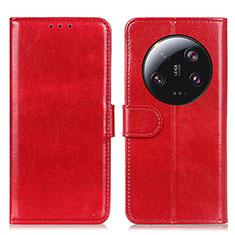 Coque Portefeuille Livre Cuir Etui Clapet M07L pour Xiaomi Mi 13 Ultra 5G Rouge