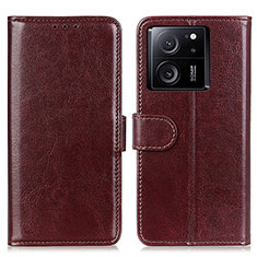 Coque Portefeuille Livre Cuir Etui Clapet M07L pour Xiaomi Mi 13T 5G Marron