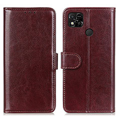 Coque Portefeuille Livre Cuir Etui Clapet M07L pour Xiaomi POCO C3 Marron