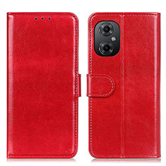 Coque Portefeuille Livre Cuir Etui Clapet M07L pour Xiaomi Poco M4 5G Rouge