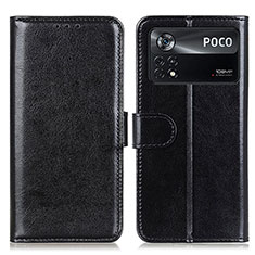 Coque Portefeuille Livre Cuir Etui Clapet M07L pour Xiaomi Poco X4 Pro 5G Noir