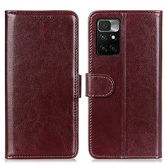 Coque Portefeuille Livre Cuir Etui Clapet M07L pour Xiaomi Redmi 10 (2022) Marron