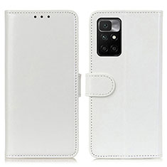 Coque Portefeuille Livre Cuir Etui Clapet M07L pour Xiaomi Redmi 10 4G Blanc