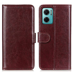 Coque Portefeuille Livre Cuir Etui Clapet M07L pour Xiaomi Redmi 10 5G Marron