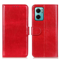 Coque Portefeuille Livre Cuir Etui Clapet M07L pour Xiaomi Redmi 10 5G Rouge