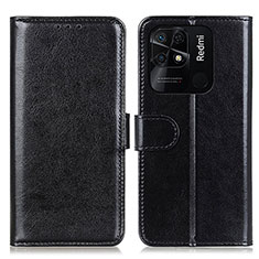 Coque Portefeuille Livre Cuir Etui Clapet M07L pour Xiaomi Redmi 10 India Noir