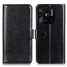 Coque Portefeuille Livre Cuir Etui Clapet M07L pour Xiaomi Redmi 10 Power Noir