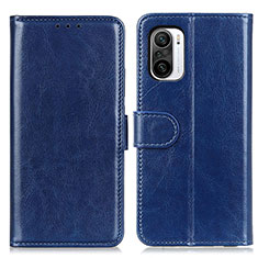 Coque Portefeuille Livre Cuir Etui Clapet M07L pour Xiaomi Redmi K40 5G Bleu