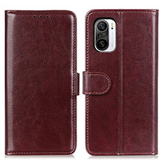 Coque Portefeuille Livre Cuir Etui Clapet M07L pour Xiaomi Redmi K40 5G Marron