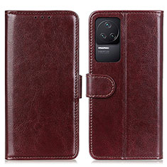 Coque Portefeuille Livre Cuir Etui Clapet M07L pour Xiaomi Redmi K50 Pro 5G Marron