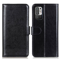 Coque Portefeuille Livre Cuir Etui Clapet M07L pour Xiaomi Redmi Note 10 5G Noir