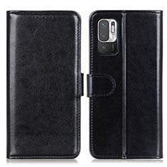 Coque Portefeuille Livre Cuir Etui Clapet M07L pour Xiaomi Redmi Note 10T 5G Noir