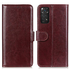 Coque Portefeuille Livre Cuir Etui Clapet M07L pour Xiaomi Redmi Note 11 4G (2022) Marron