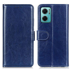 Coque Portefeuille Livre Cuir Etui Clapet M07L pour Xiaomi Redmi Note 11E 5G Bleu