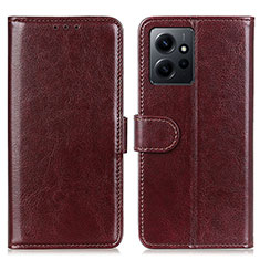 Coque Portefeuille Livre Cuir Etui Clapet M07L pour Xiaomi Redmi Note 12 4G Marron