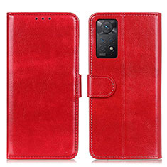 Coque Portefeuille Livre Cuir Etui Clapet M07L pour Xiaomi Redmi Note 12 Pro 4G Rouge