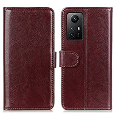 Coque Portefeuille Livre Cuir Etui Clapet M07L pour Xiaomi Redmi Note 12S Marron